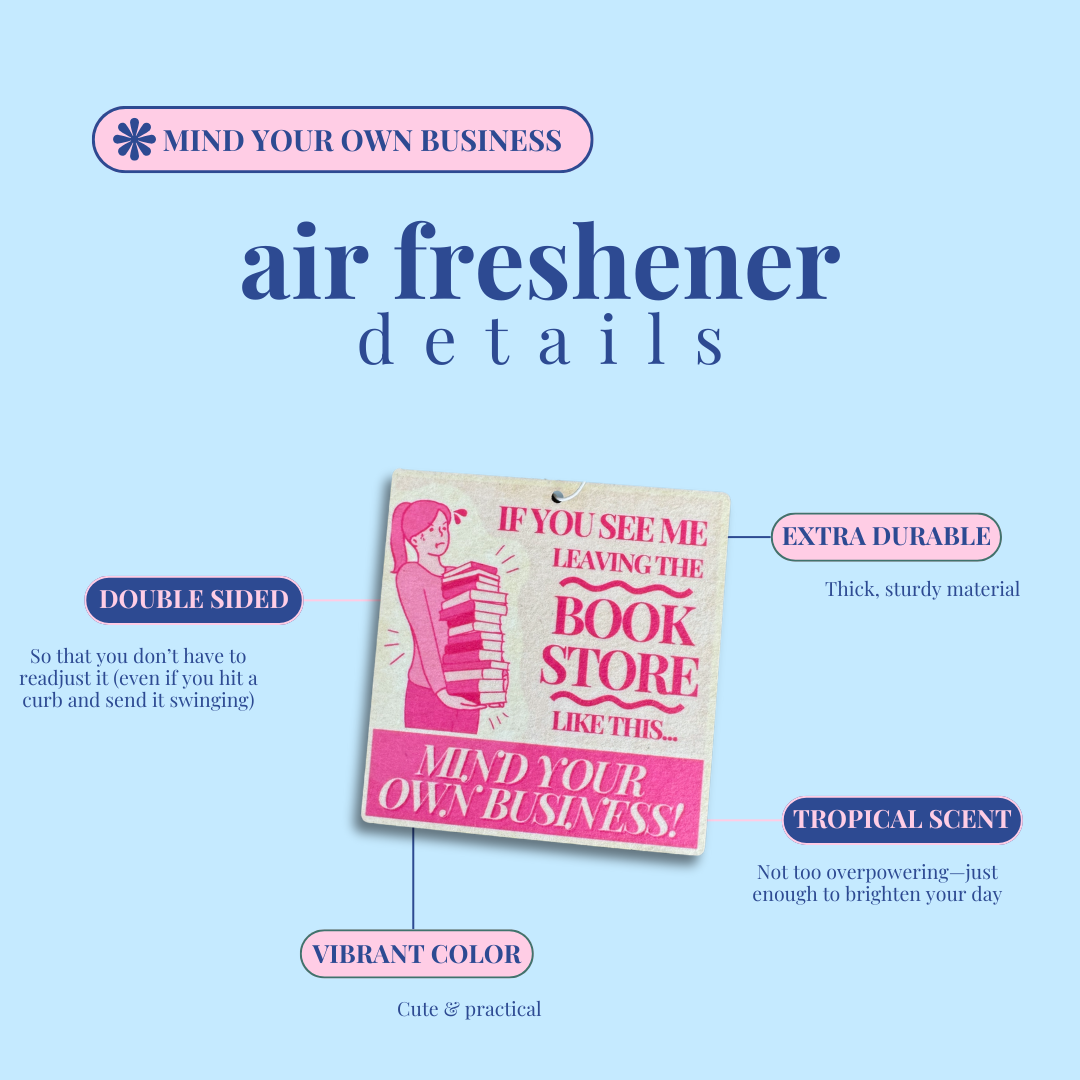 Book Haul Air Freshener