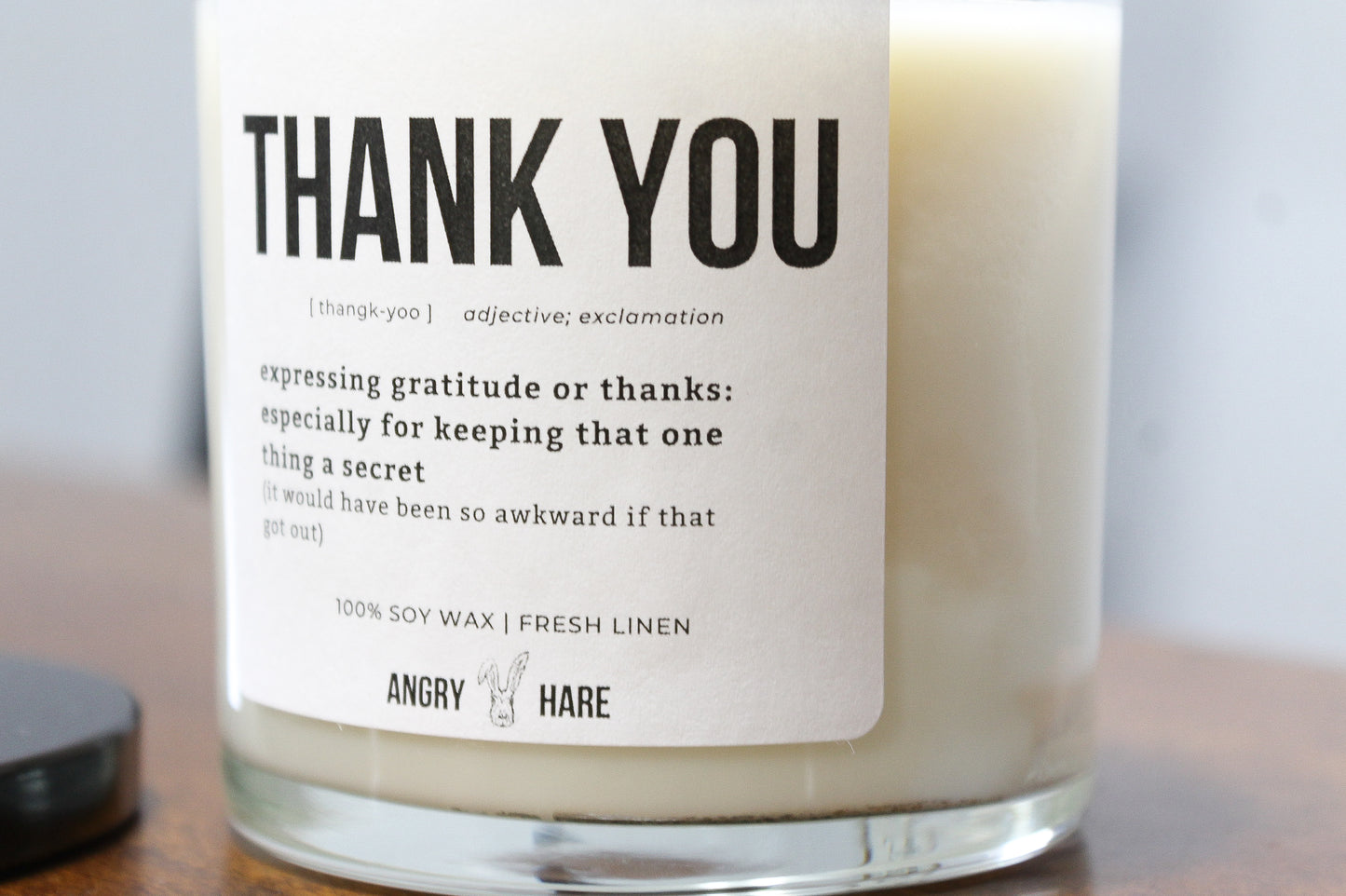Thank You For Keeping That One Thing A Secret | Funny Gift 8oz Soy Wax Candle