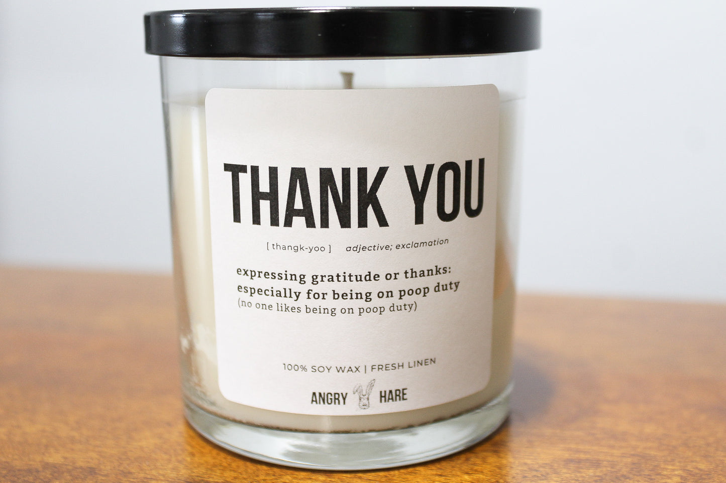 Thank You For Being On Poop Duty | Funny Gift 8oz Soy Candle
